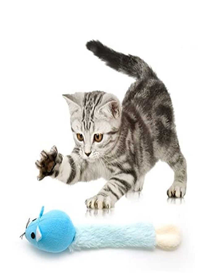 KUTKUTCat Kitten Pet Soft Mouse Mice Activity Toy Play Fun Training Blue - Image 1
